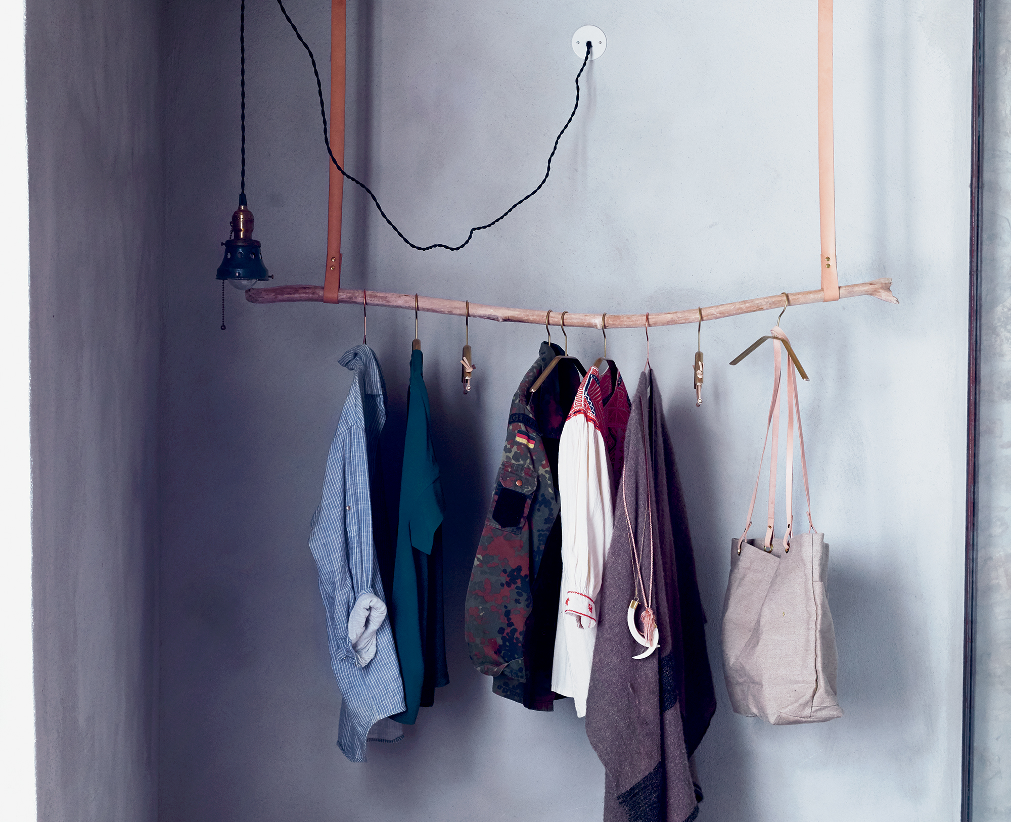 Diy wardrobe best sale hanging rail