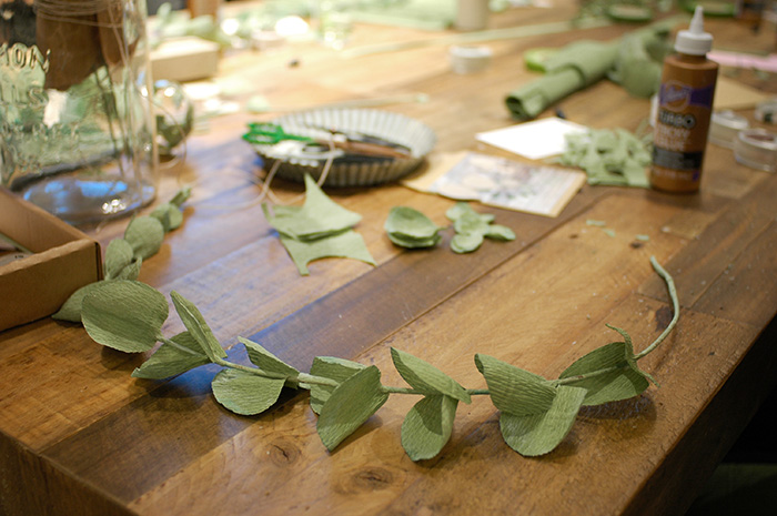 Eucalyptus wreath making with Posy and Petal / Photo: Caroline Rowland