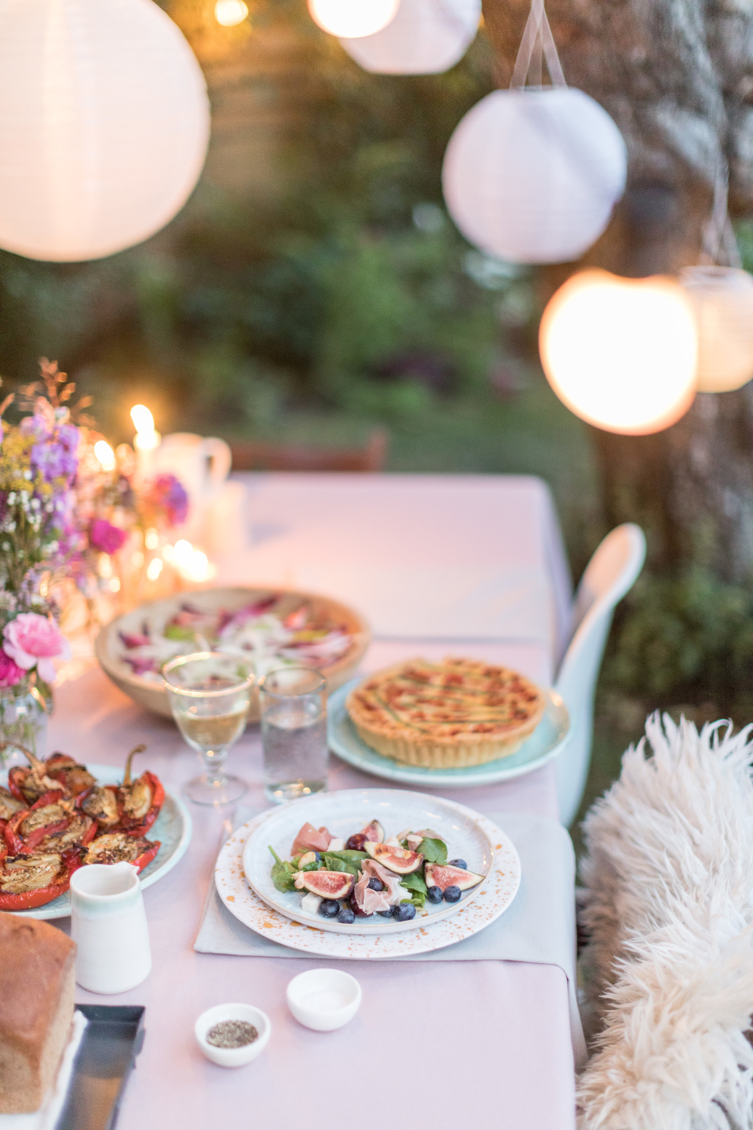 outdoor summer dining styling and recipes