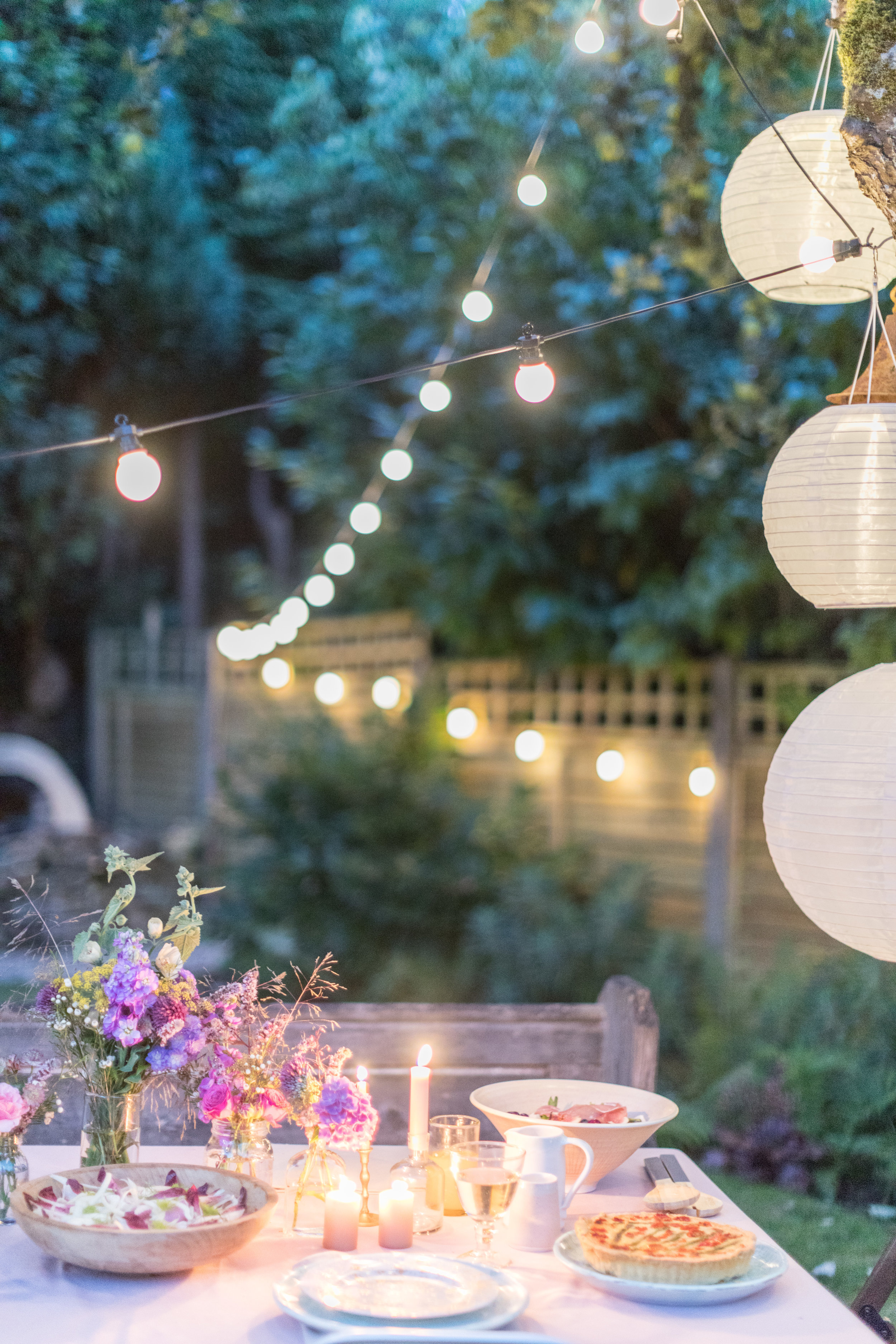 summer outdoor dining styling and recipes