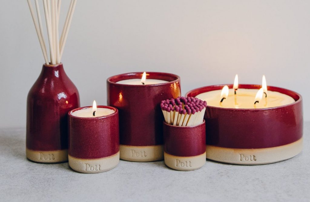 Pott Candles - refillable ceramic candles