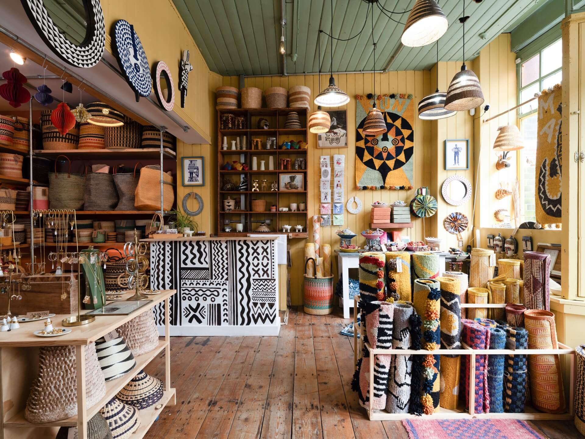 Inside ethical homeware and jewellery store AARVEN, Margate