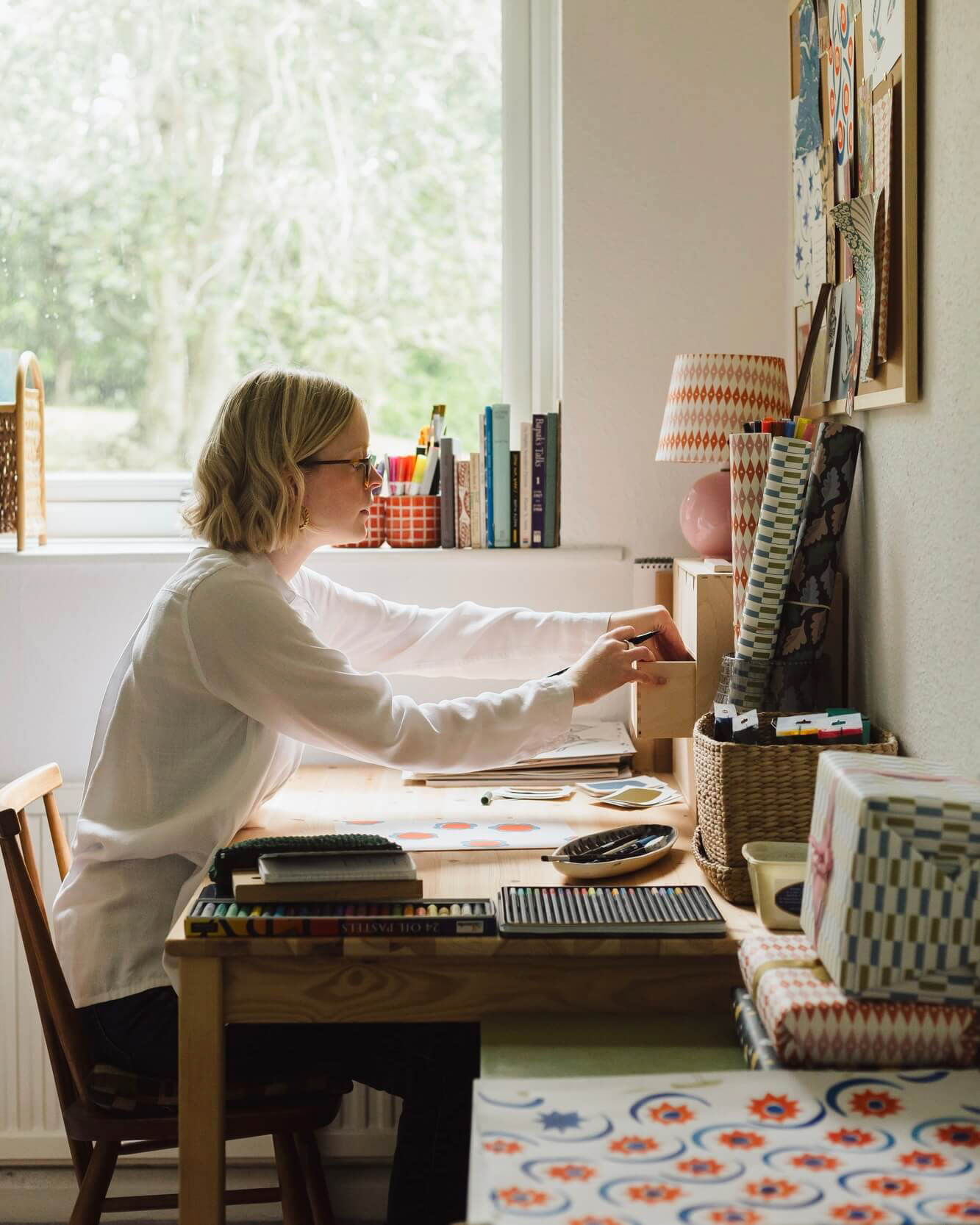 Inside the studio of British pattern maker and illustrator Ariana Martin