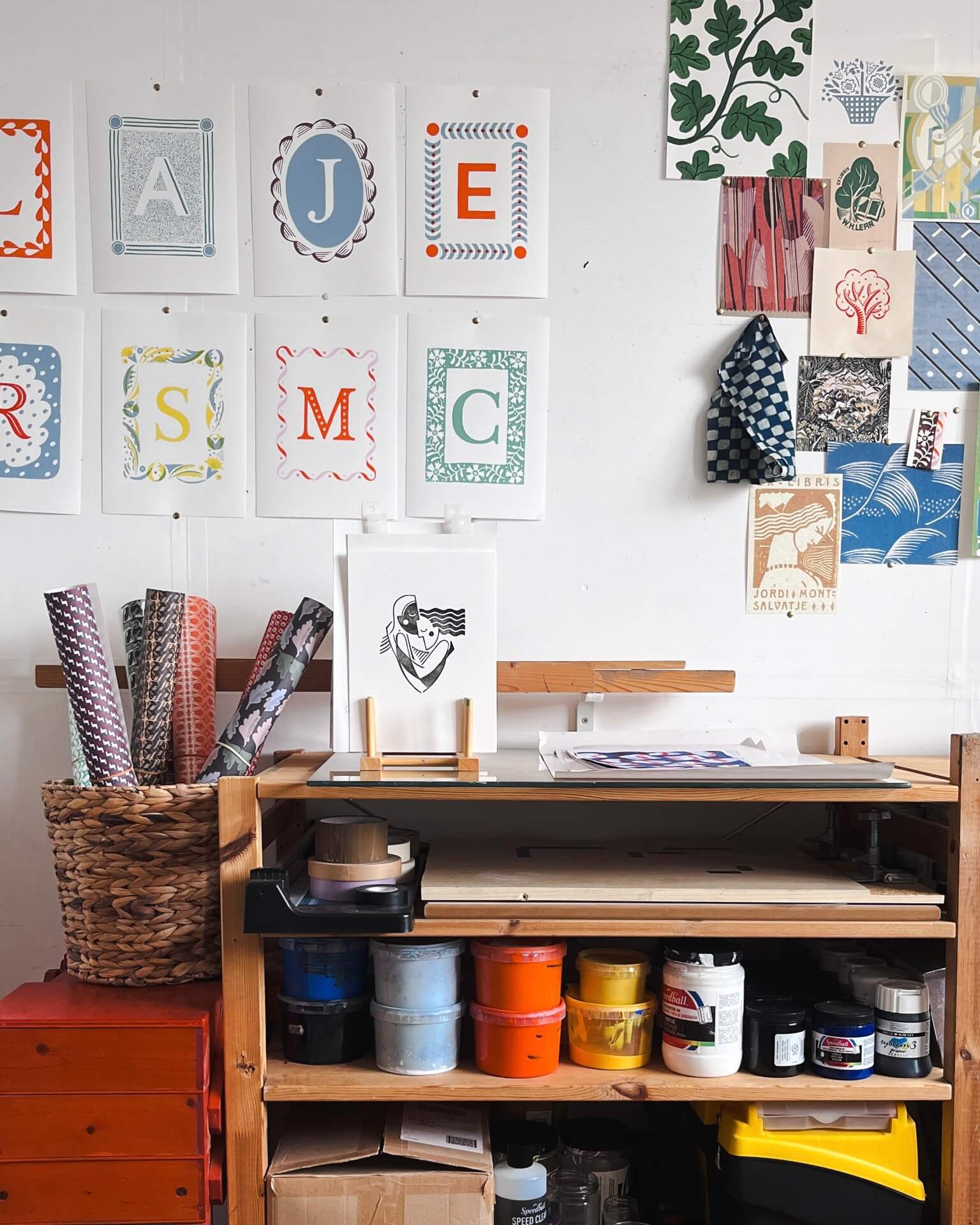 Inside the studio of British pattern maker and illustrator Ariana Martin