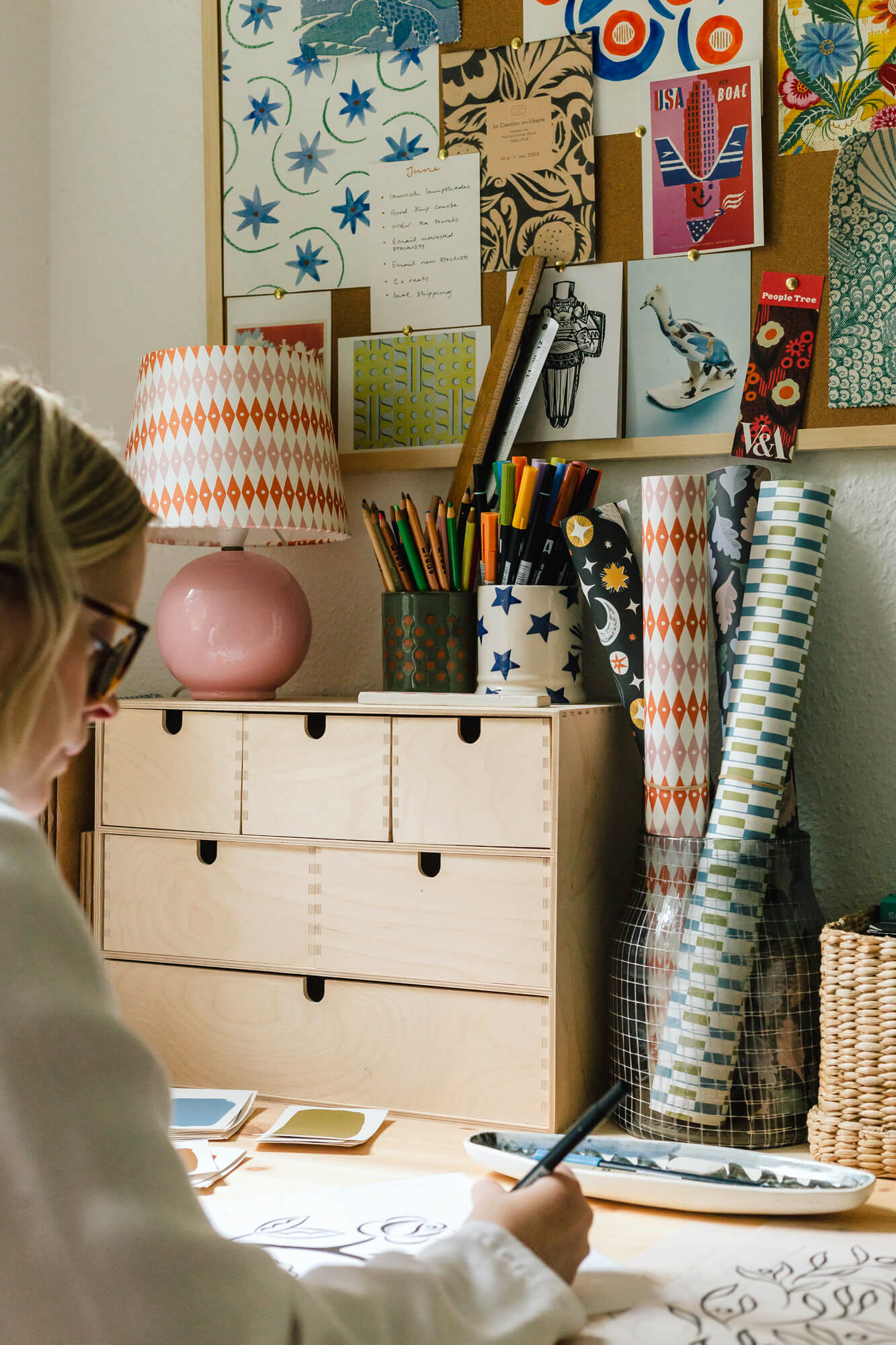 Inside the studio of British pattern maker and illustrator Ariana Martin