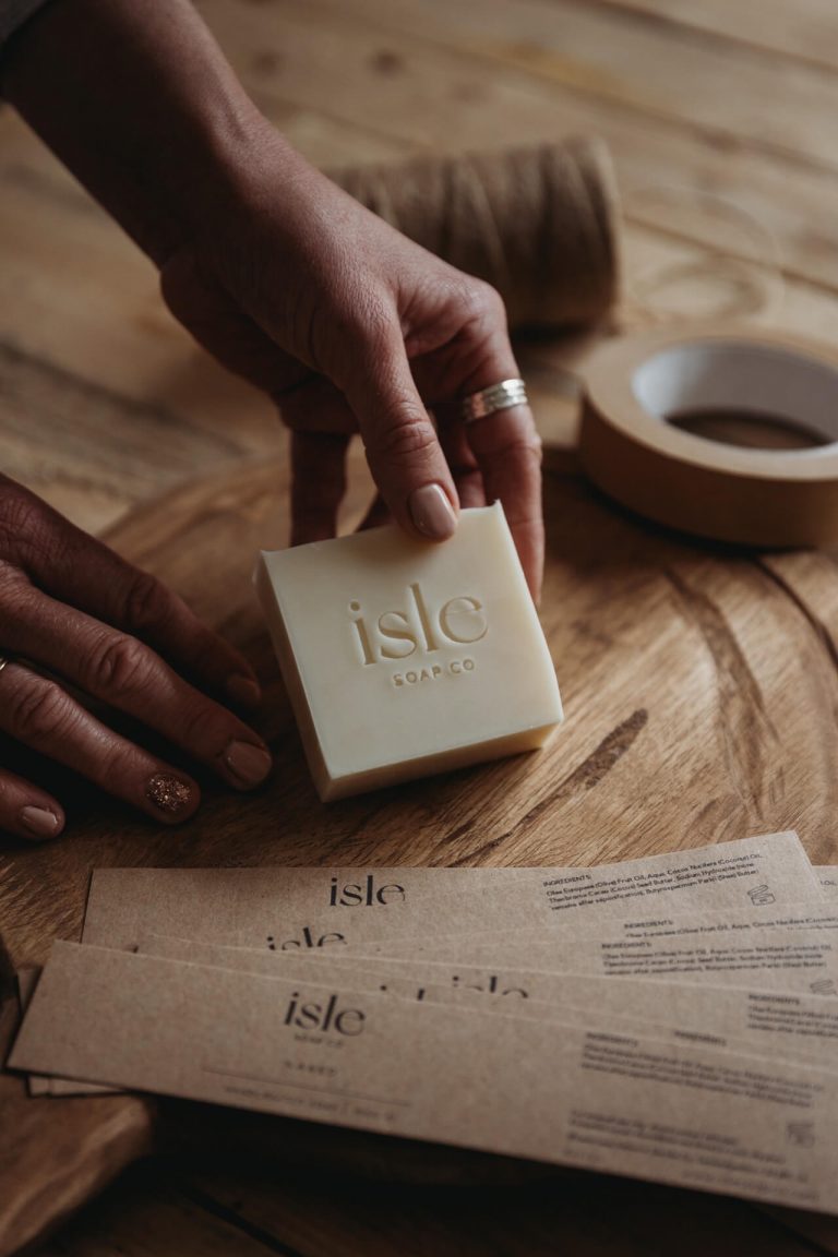 Handcrafted botanical soap by Isle Soap Co