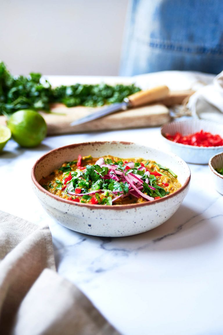 recipe for Spinach and Carrot Dal