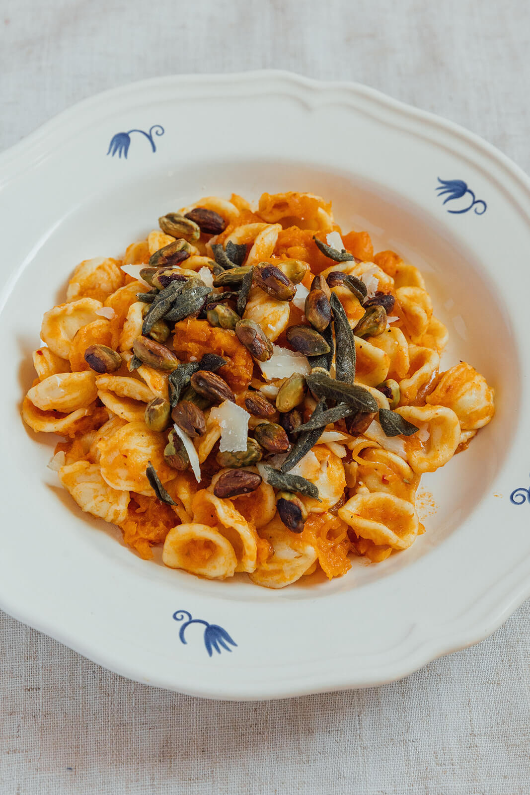 Recipe Butternut Squash and vegan Nduja Pasta