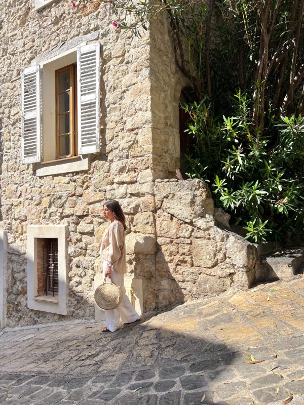 Jessica Fort outside her home in Provence, France