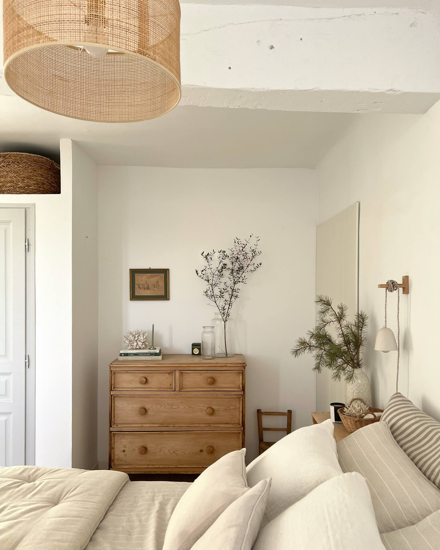 The calming Provençal inspired bedroom of Jessica Fort